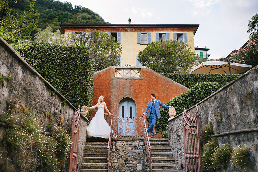 Villa-Teodolinda-steps-bride-groom-Lake-Como-wedding-venue