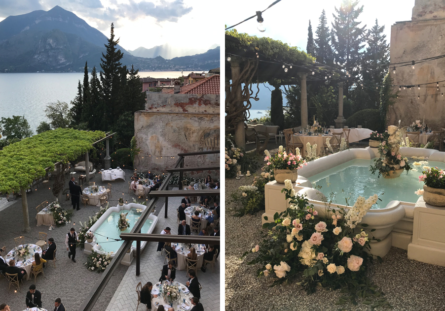 Two-images-showing-the-dining-terrace-at-Villa-Cipressi-a-wedding-venue-for-My-Lake-Como-Wedding