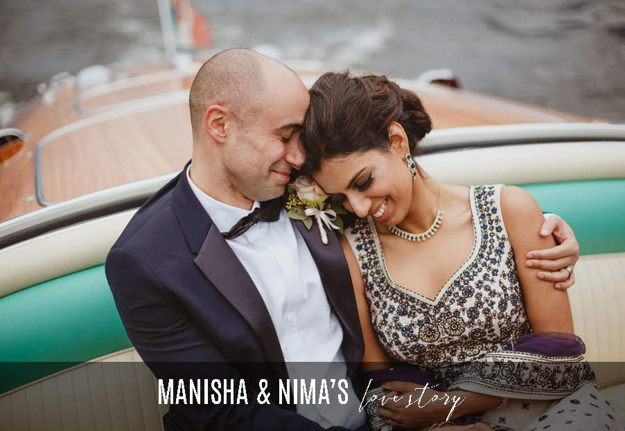 Bride-and-groom-in-love-on-Riva-speed-boat-on-Lake-Como