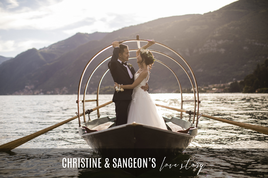 Bride-and-groom-on-a-Lake-Como-lucia-row-boat-on-Lake-Como-photoshoot-arranged-by-wedding-planner-My-Lake-Como-Wedding-blog-title